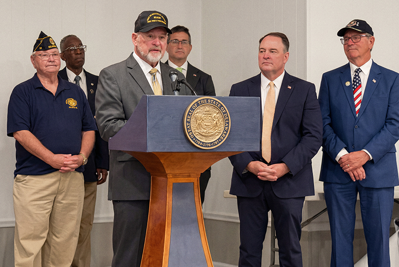 Senator Dave Lawson Welcomes Delaware Secretary of Veterans Affairs