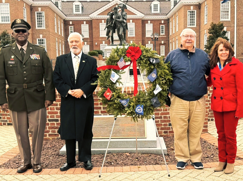 Annual December celebration of Wreaths Across America sponsored by Legislative Hall.